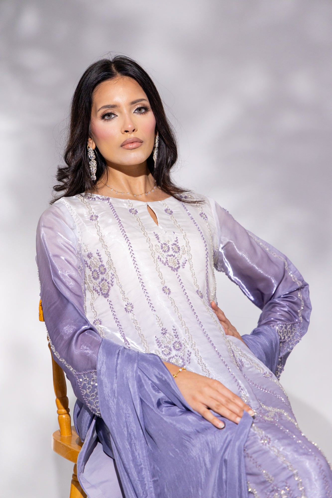 Lilac Sheesha Silk - 3PC