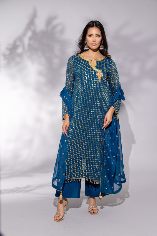 Teal Sparkle - 3PC