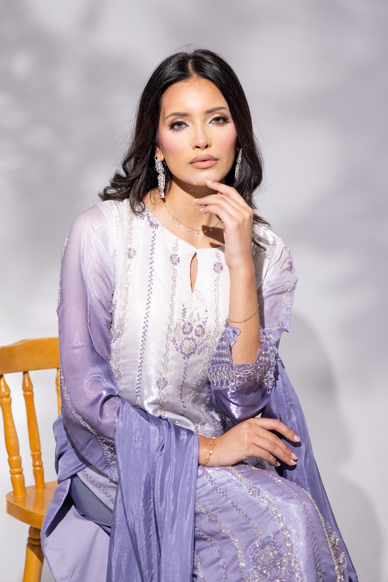 Lilac Sheesha Silk - 3PC