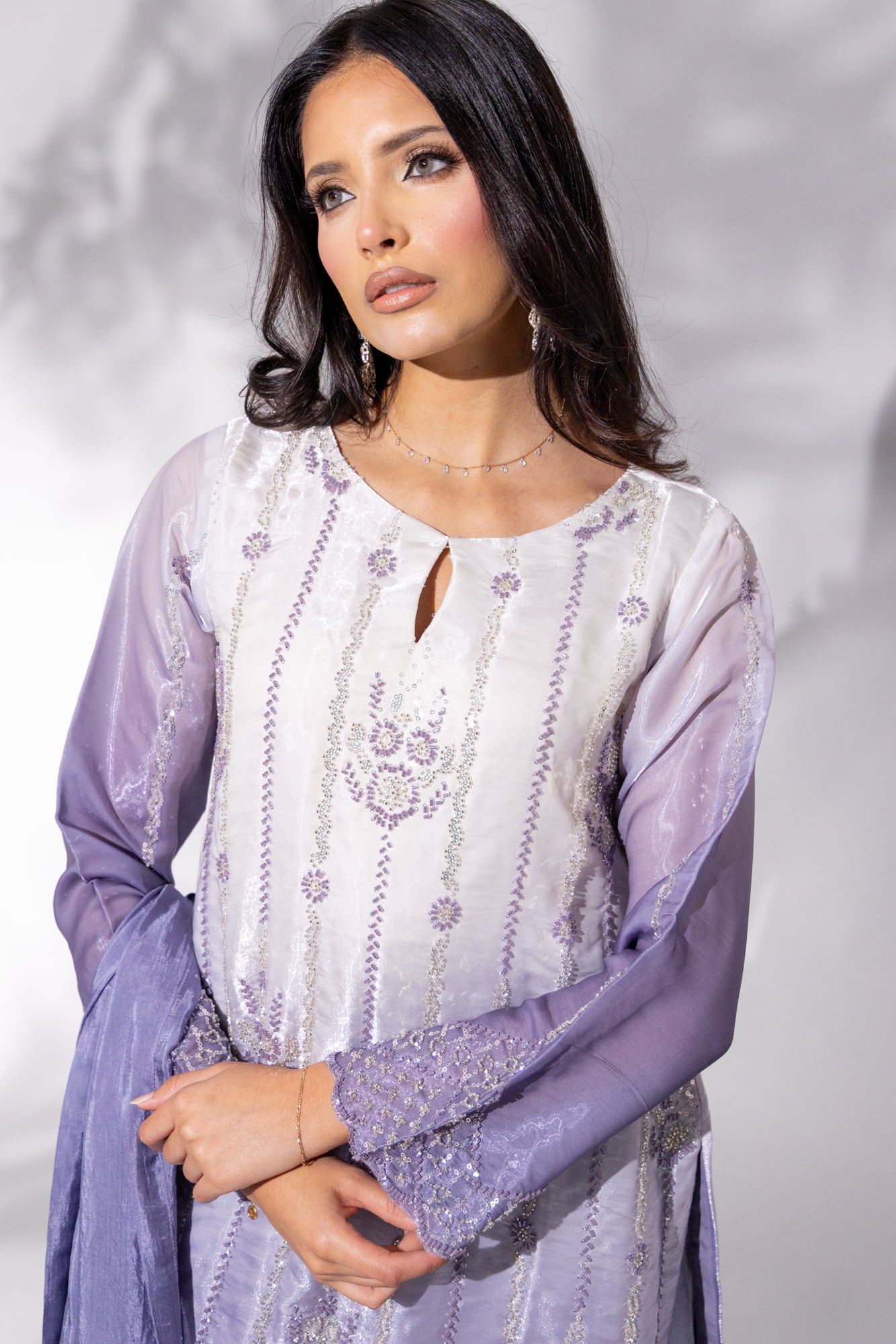 Lilac Sheesha Silk - 3PC