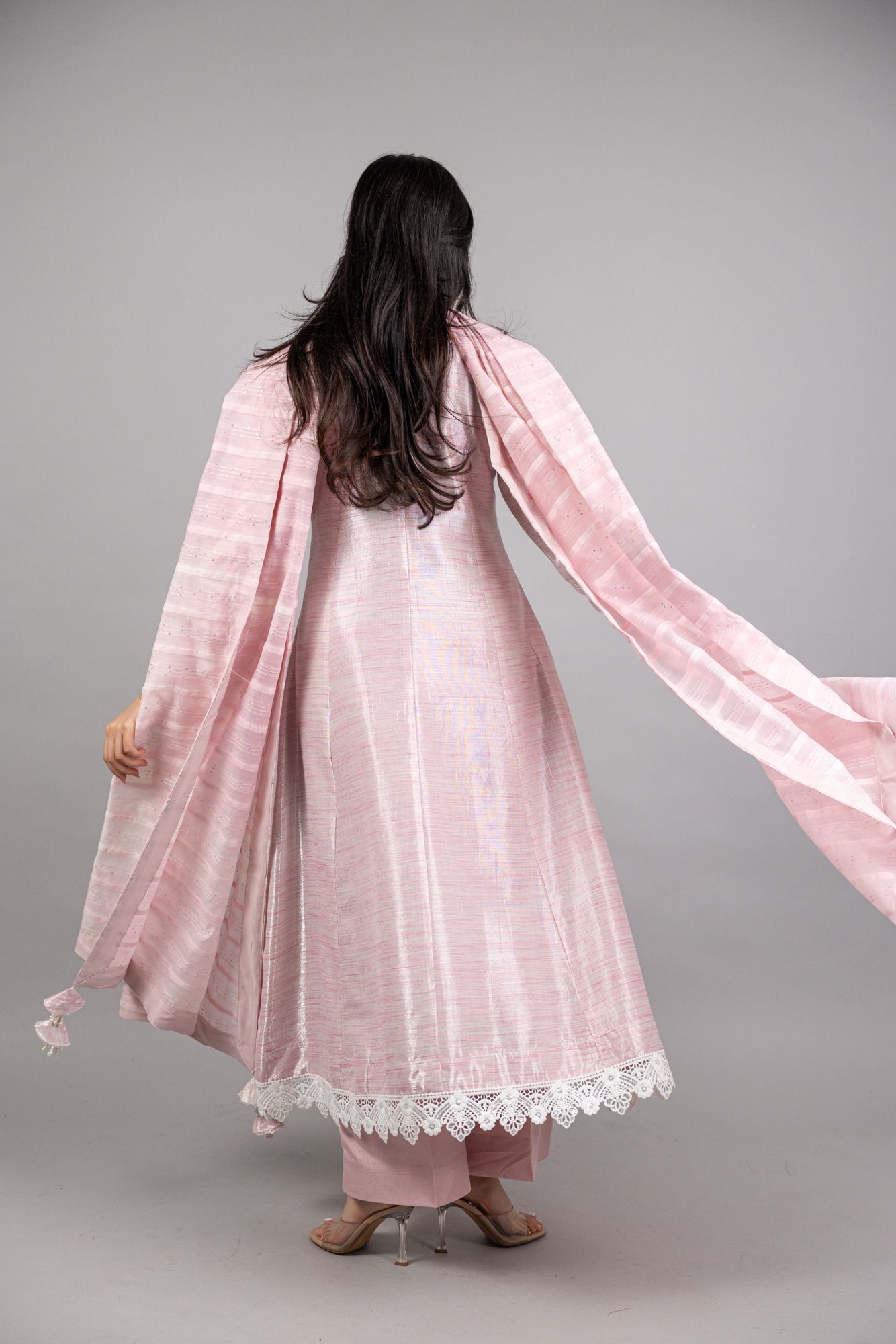 Giselle – 3PC Baby Pink Masuri Ensemble - Eeyapret