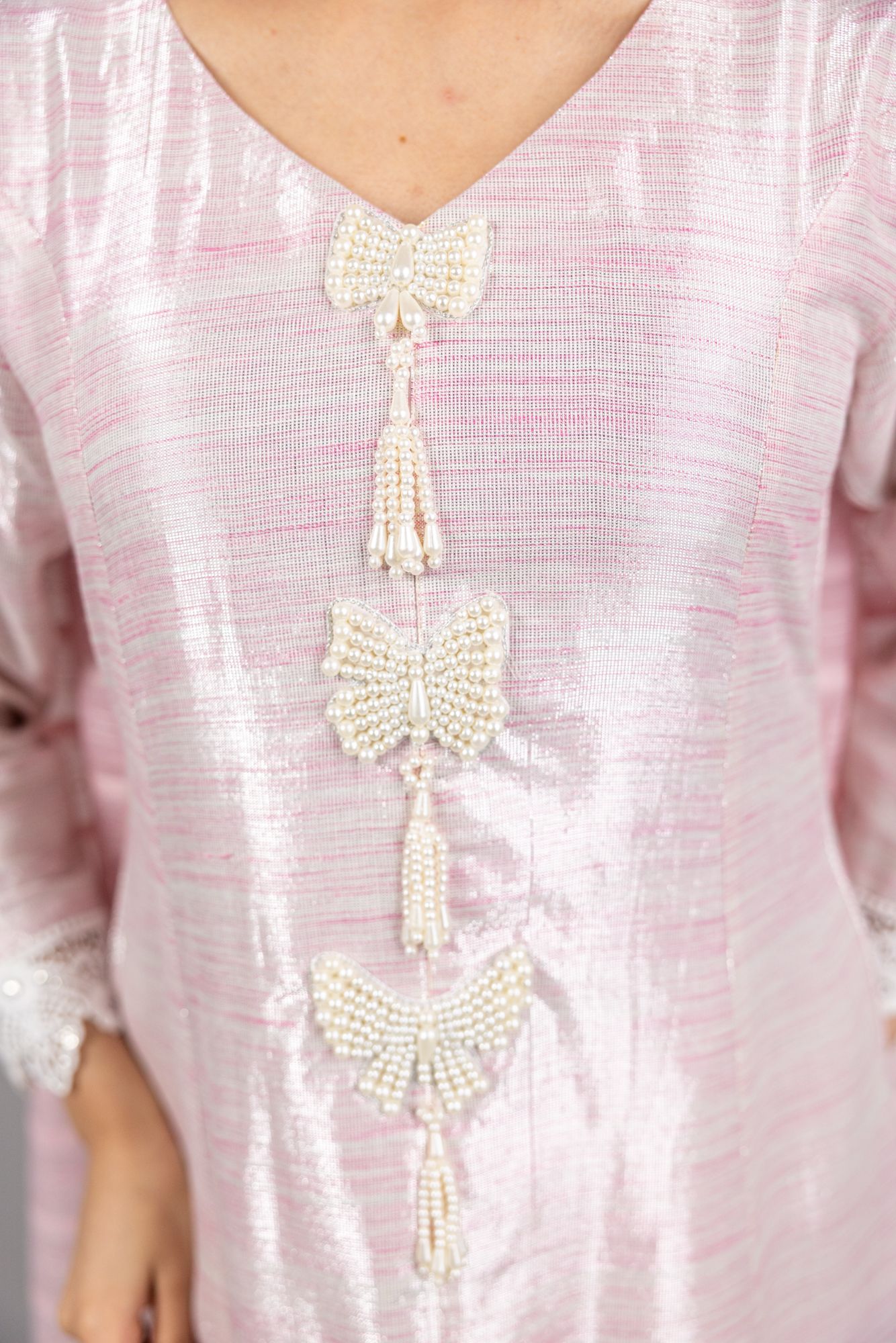 Giselle – 3PC Baby Pink Masuri Ensemble - Eeyapret